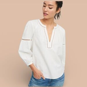 Akemi + Kin-LARGE - Evie Embroidered Lace Top Cotton Blend